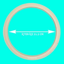 İcanpares Prenses Uyumlu Düdüklü Tencere Lastik Kapak Conta Lastiği 21.5 cm