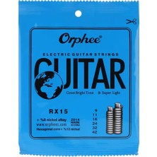 Orphee RX15 Elektro Gitar Teli 09-42