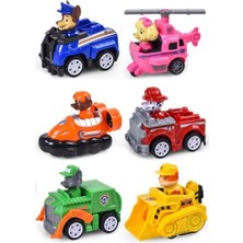 Retoys Paw Patrol Oyuncak Görev Araçları 6 Karaker Çek Bırak Araba