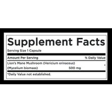 Swanson Full Spectrum Lion's Mane Mushroom 500mg 60 Capsul