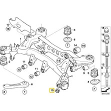 Heropar Bmw X1 1 Seri 3 Seri Uyumlu Arka Travers ve Taşıyıcı Burcu 33326763092