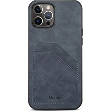 Yue Store Iphone 13 Pro Gray Için Kart Yuvaları Pu+Tpu Kılıfı (Yurt Dışından)