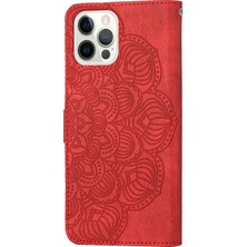 Yue Store Iphone 13 Pro Red Için Mandala Deri Kılıf (Yurt Dışından)