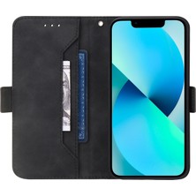 Yue Store Geometrik Çizgi Pu Kılıfı Foriphone 13 Pro Black (Yurt Dışından)