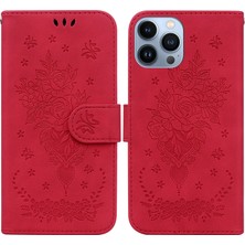 Yue Store Iphone 13 Pro Red Için Deri Telefon Kılıfı (Yurt Dışından)