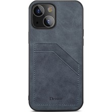 Yue Store Iphone 13 Mini Gray Için Kart Yuvaları Pu+Tpu Kılıfı (Yurt Dışından)