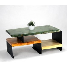 Entema Doğal Ağaç Masif Kütük Orta Sehpa 60 cm x 110 cm