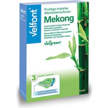 Yatsan Velfont Mekong Bambu Çift Taraflı Sıvı Geçirmez Alez 180X200X30 cm