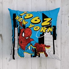 Lisanslı Disney Spiderman City Pamuk Lisanslı Kırlent