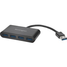 Kensington USB 3.0 4 Portlu Hub (4 Bağlantı Noktalı, 5 Gbit/s’ye Kadar Iletim Hızı, Tak ve ÇALIŞTIR),K39121EU