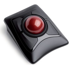 Kensington Expert Fare - PC, Mac ve Windows için Ergonomik Kablosuz İztopu Faresi, Çok Yönlü Tasarım, Optik İzleme, Kaydırma Tekerleği ve 55mm Top - Kırmızı (K72359WW)