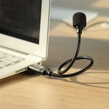 Sunfay Bilgisayar Masaüstü Profesyonel Siyah Için USB Mikrofon Omni-Yönlü Mikrofon (Yurt Dışından)