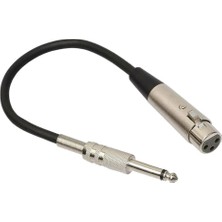 Sunfay Stereo Mikrofon Kablosu 3p Fişine 1/4 '' 6.35MM Dişi Mono Jack Fiş Kablosu 3m (Yurt Dışından)