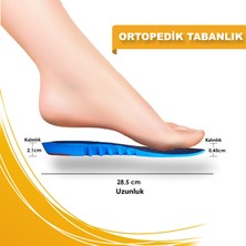 Ortosole Ortopedik Memory Foam Ayakkabı Tabanlığı, Natural Kemer Destekli Tabanlık - Erkek 204-MM