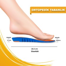 Ortosole Ortopedik Memory Foam Ayakkabı Tabanlığı, Natural Kemer Destekli Tabanlık - Kadın 204-MW