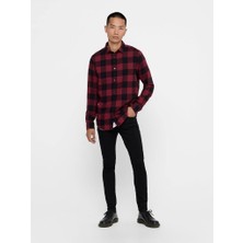 Only & Sons Onsgudmund Erkek  Kareli Gömlek