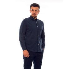 Brooks Brothers Erkek Lacivert Düğmeli Yaka Gömlek