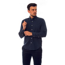 Brooks Brothers Erkek Lacivert Düğmeli Yaka Gömlek