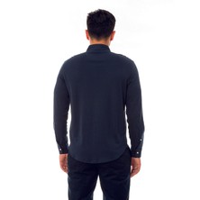 Brooks Brothers Erkek Lacivert Düğmeli Yaka Gömlek
