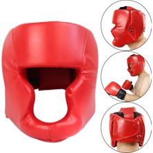 Head Guard Boks Makya Kafa Koruyucu Mma Kafa Yüzü 58 Ila 66CM Kırmızı 58 Ila 66CM Kırmızı