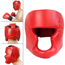 Head Guard Boks Makya Kafa Koruyucu Mma Kafa Yüzü 58 Ila 66CM Kırmızı 58 Ila 66CM Kırmızı