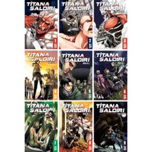 Titana Saldırı 1-2-3-4-5-6-7-8-9. Ciltler Manga Seti - Hajime Isayama