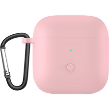 Zunhai Redmi Buds3 Pembe Sıvı Silikon Tek Parçalı Kulaklık Kılıfı (Yurt Dışından)