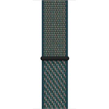 Markacase Samsung Galaxy Watch 4 44 mm R870 Için Dokuma Kordon Hiper Kırmızı/neptün Yeşili