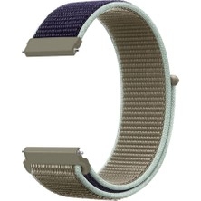 Markacase Samsung Galaxy Watch 4 44 mm R870 Için Dokuma Kordon Khaki(Uçuk Haki)