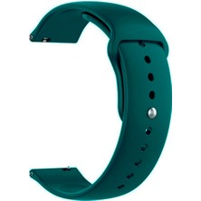 Markacase Samsung Galaxy Watch 4 44 mm R870 Için Spor Silikon Kordon Rock Blue