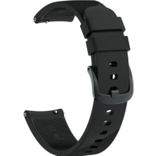 Markacase Samsung Galaxy Watch 4 40 mm R860 Için Silikon Kordon Siyah