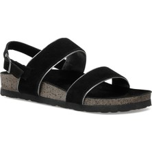 Nine West Jomei 2fx Siyah Kadin Kalin Taban Sandalet