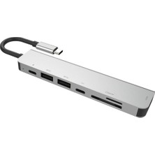 Technow 7 In 1 Sd USB Type-C Hub HDMI Girişli Macbook Çevirici Çoklayıcı