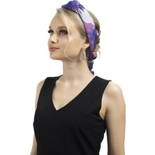Sarar Kadın Inci Ipeği Desenli Fular-Bandana 30X130 cm