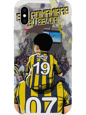 Asya Case Fenerbahçe Baskılı Apple iPhone Xs Silikon Telefon Kılıfı Evladıma Miras Bu Sevda