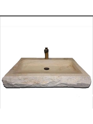 Sipahi Marble Traverten Eğimli Batarya Çıkışlı Lavabo