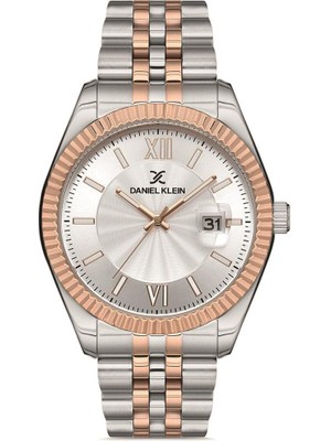 Daniel Klein Rose Gold/metalik Çelik Bilezik Takvimli Erkek Kol Saati