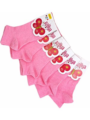 Black Arden Socks 6 Çift 5-6 Yaş Pembe Renkli Kız Çocuk Patik Çorap BT-0597
