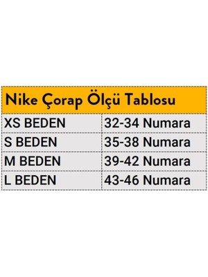 Nike U Nk Everyday Ltwt Crew 3pr Unisex Çorap Seti SX7676-964