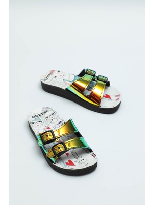 Gezer Yazlık Kız Çocuk Terlik