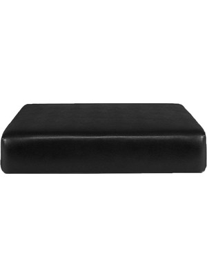 Streç Pu Deri Koltuk Slipcover Kanepe Koltuk Örtüsü Koruyucu Black_1 Kişiz