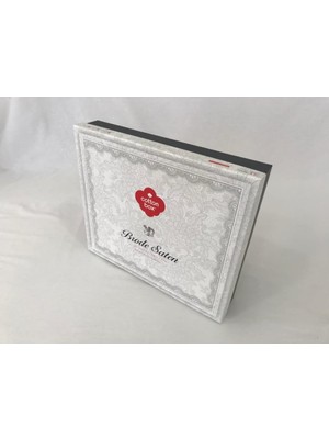 Cotton Box Brode Nakışlı Çift Kişilik Saten Nevresim Takımı King Lacivert