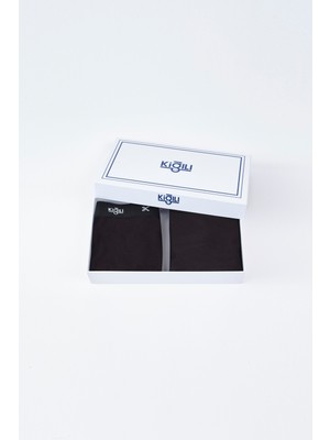 Kiğılı Erkek Comfort Hipster Atlet Boxer Seti Siyah Esnek Kumaş ve Nefes Alabilir Özellik