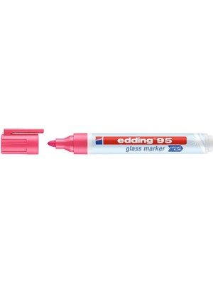 Tahtakalehobi Edding 95 Glass Marker Cam Kalemi Neon Pembe