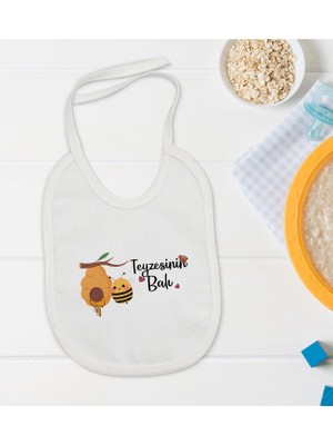 Bk Kids Teyzesinin Balı Tasarımlı Bebek Mama Önlüğü - Model 1