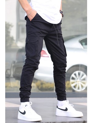 Madmext Siyah Slim Fit Jogger Pantolon 5740