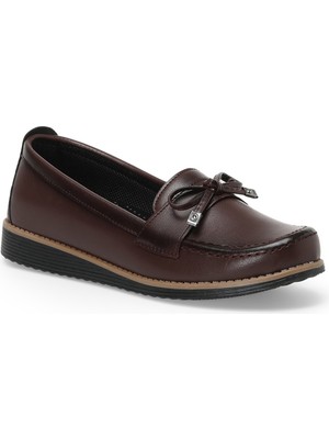 Polaris 162275.Z2PR Bordo Kadın Loafer