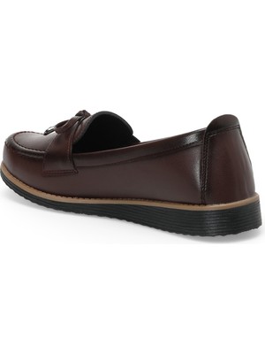 Polaris 162275.Z2PR Bordo Kadın Loafer