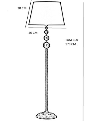 Vinner Vega Eskitme Üçlü Küre Tek Ayaklı Metal Lambader  Organize Pembe