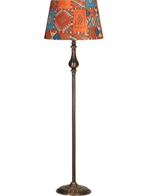 Vinner Madelyn Eskitme Burgulu Metal Lambader  Cappadocia Desenli